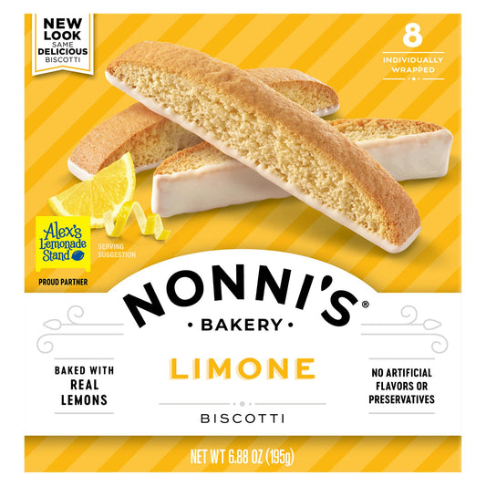 Nonnis Biscotti Limone 6.88 Oz (Pack Of 6)