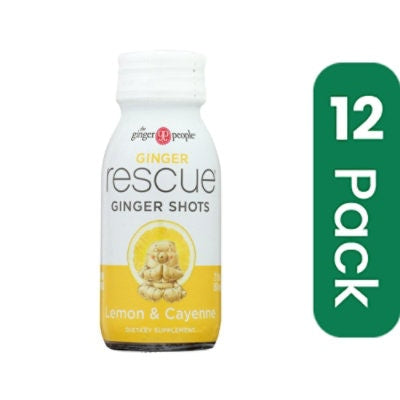 Ginger People - Ginger Shot Rescue Lemon Cayenne 2 fl. Oz (Pack of 12)