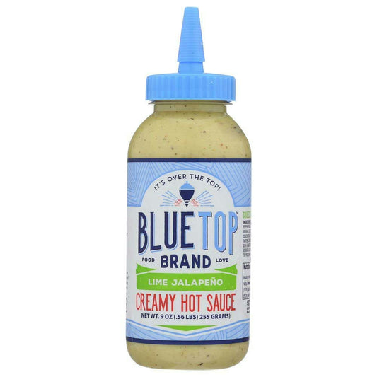 Blue Top Lime Jalapeno Creamy Hot Sauce - 9 Ounce (Pack of 6)