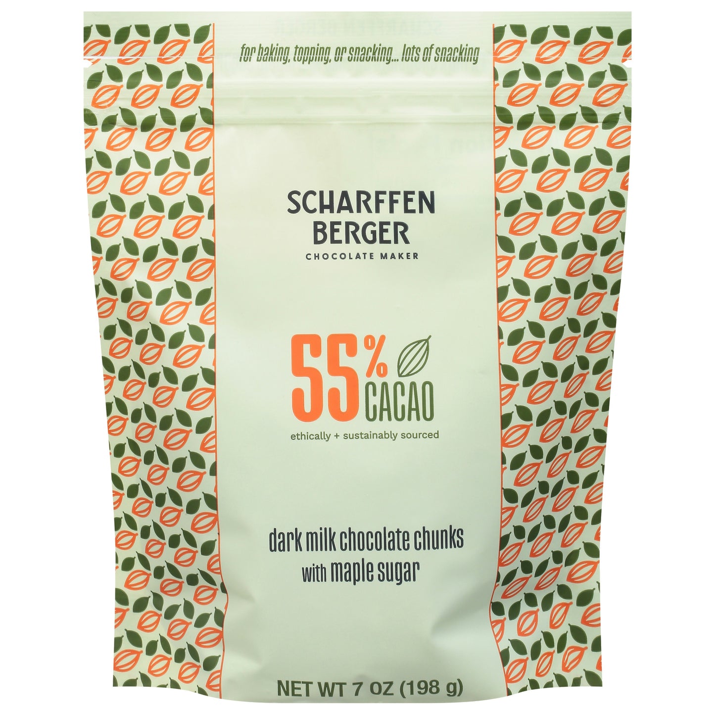 Scharffen Berger Chunks Baking Milk Chocolate 55% 7 Oz (Pack of 8)