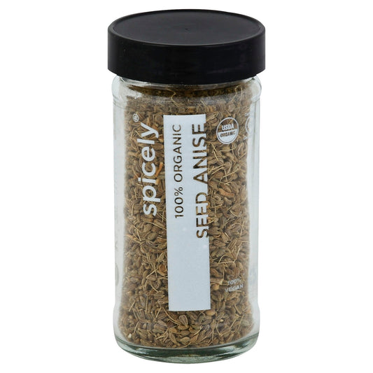 Spicely Organics Spice Anise Seeds Jar 1.4 Oz Pack of 3