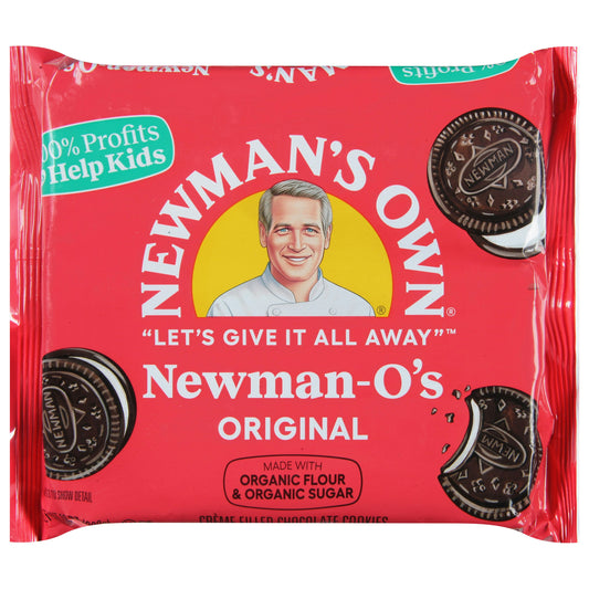 Newmans Own Organic Cookie Chocolate Vanilla Creme 13 oz (Pack of 6)