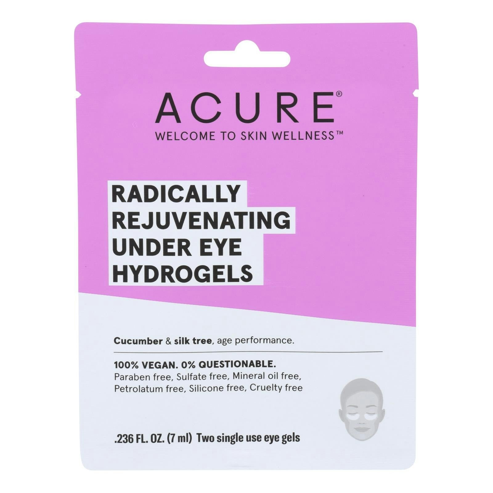 Acure - Under Eye Mask - Radically Rejuvenating Hydrogel (Pack of 12)