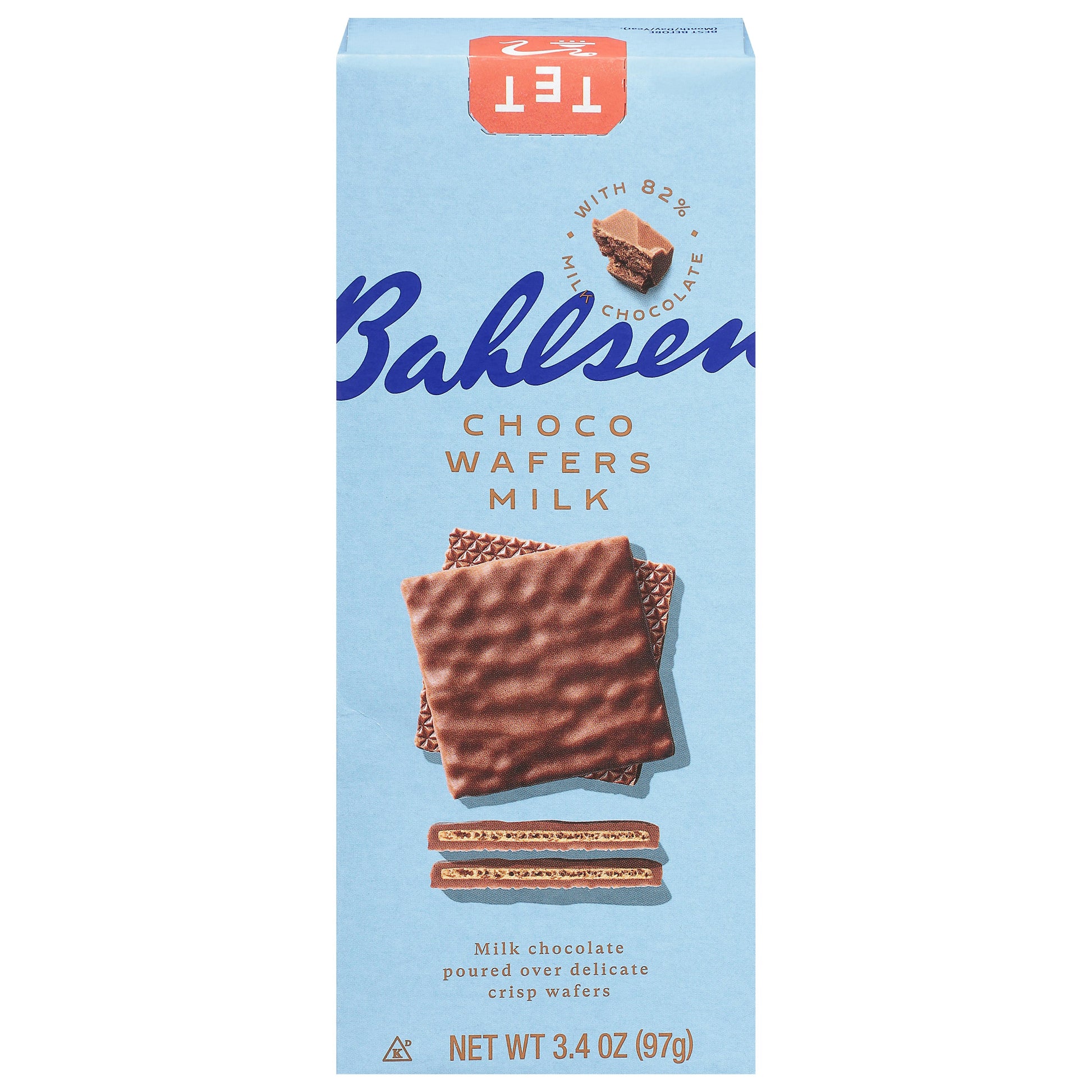 Bahlsen Wafer Chocolate Milk 3.4 oz (Pack of 12)