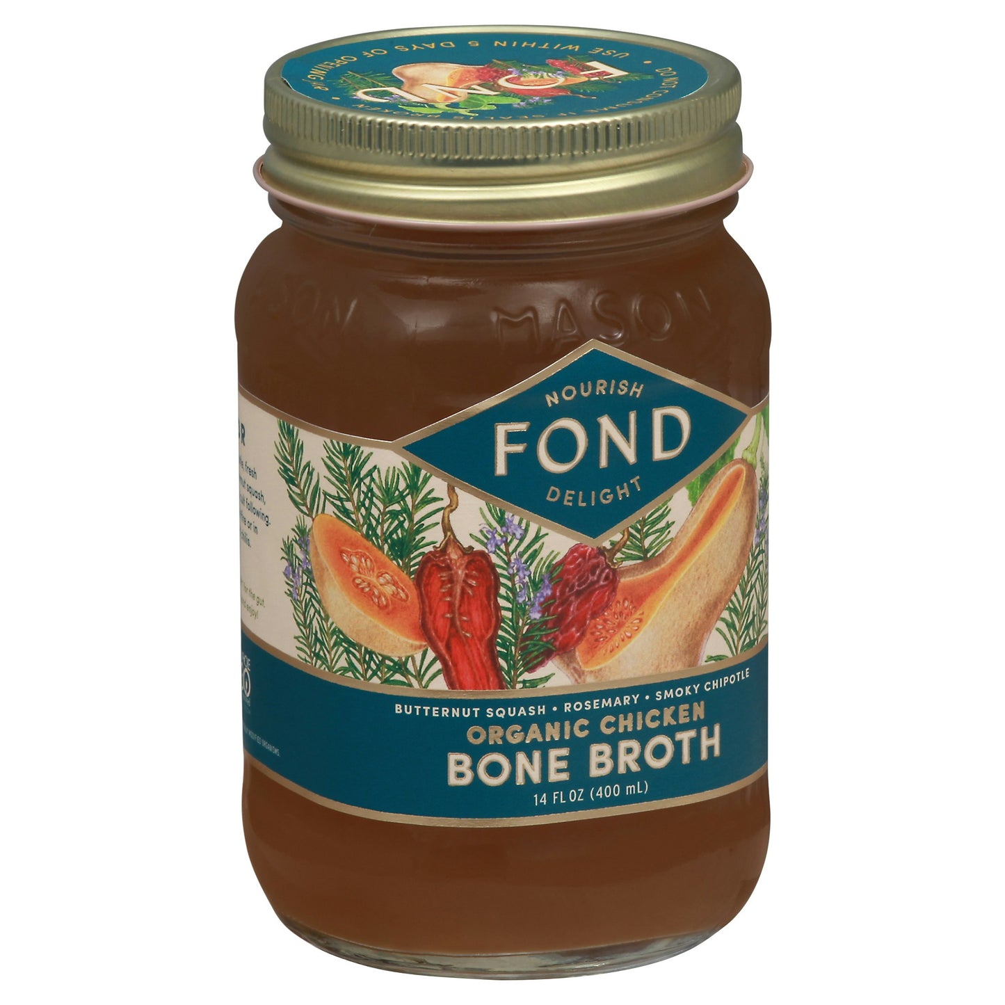 Fond Bone Broth Broth Chicken Buttrnut Squash Rosemary 14 Fo Pack of 4