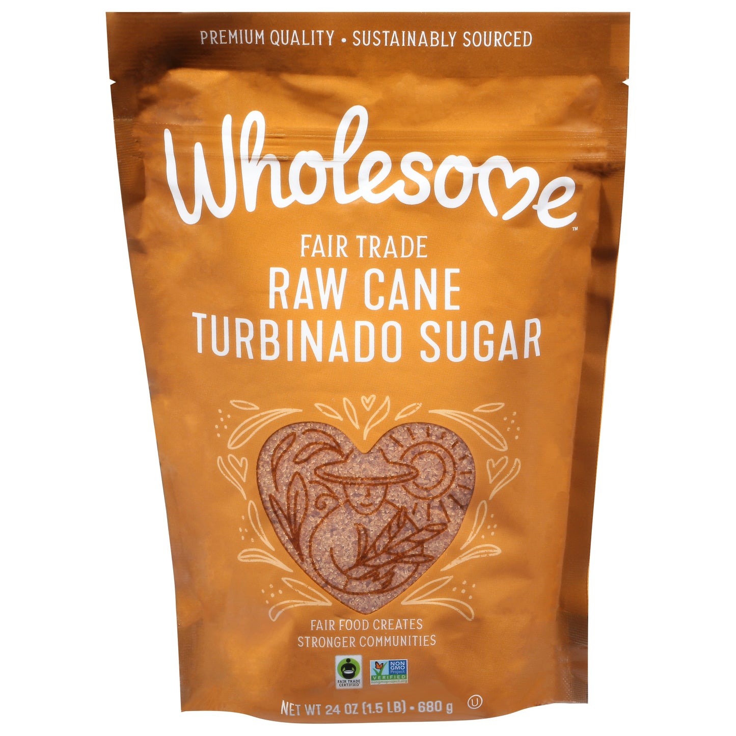 Wholesome Sugar Cane Raw Ftc 24 oz (Pack of 12)