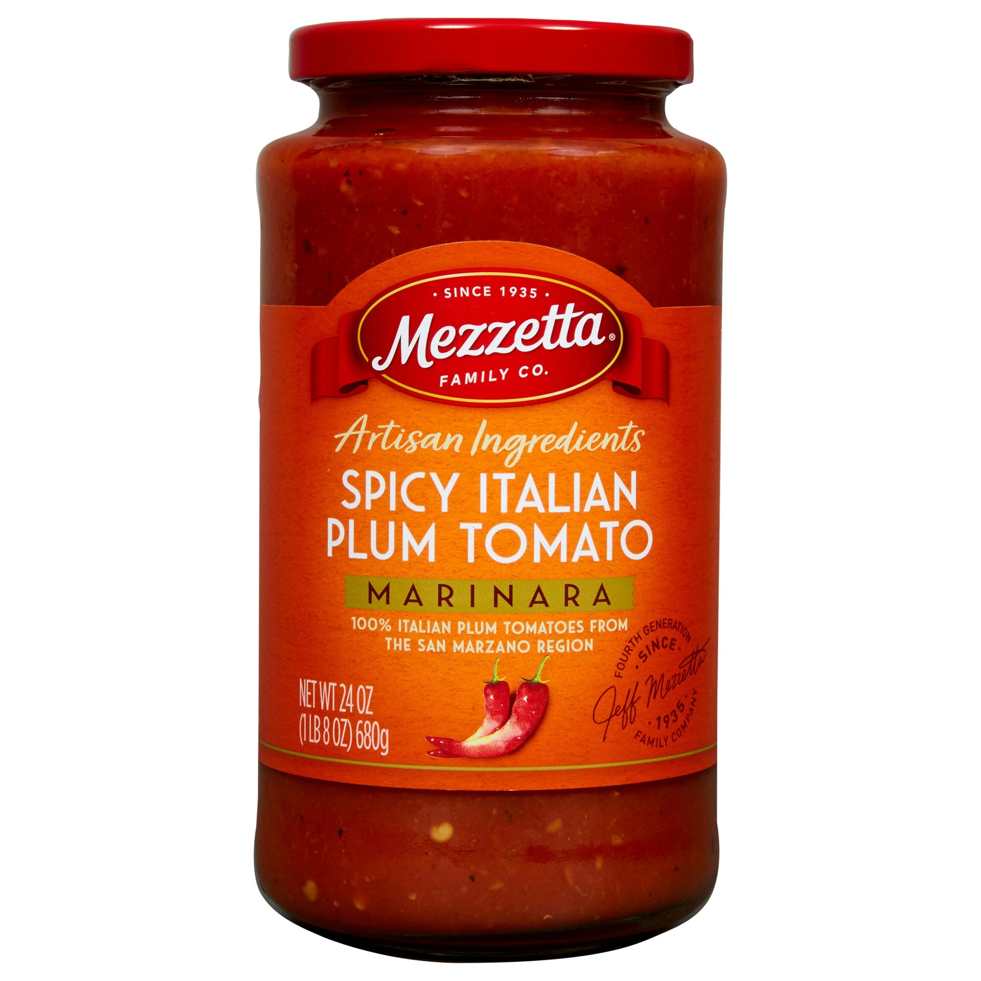 Mezzetta Sauce Pasta Spicy Plum Tom 24 Oz (Pack of 6)