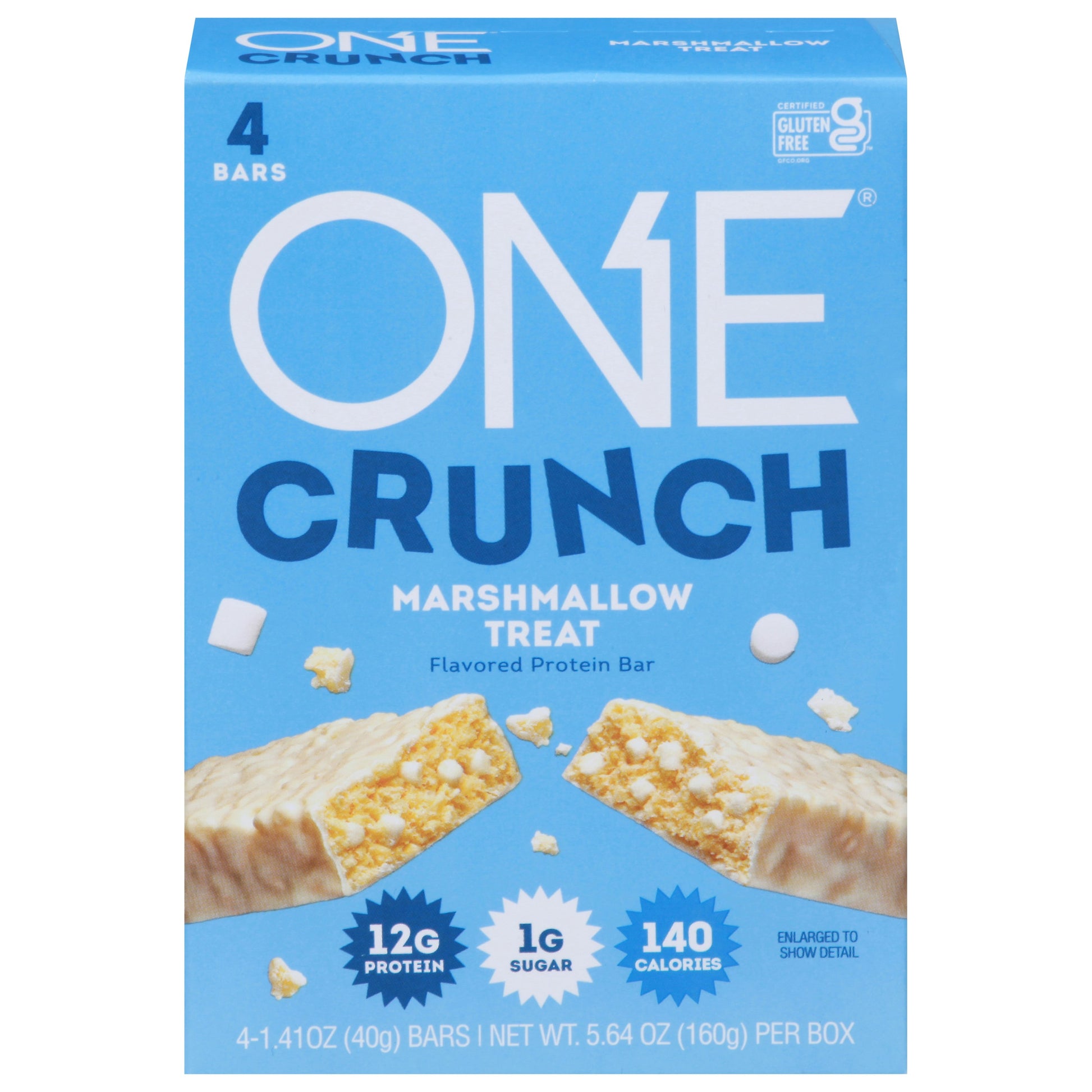 Onebar Bar Crunch Marshmallow Treat 4Ct 160 Gm (Pack Of 6)