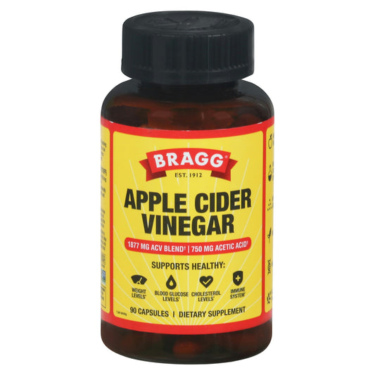 Bragg Apple Cider Vinegar Capsule 90 Cp Pack of 3