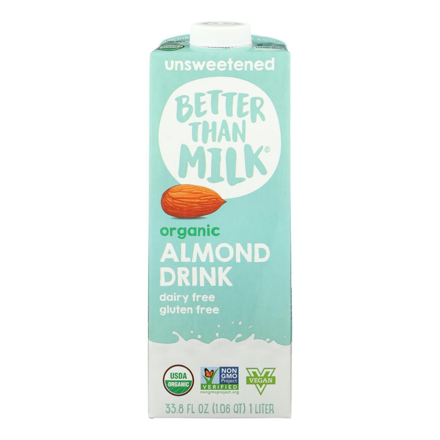 Better Than Milk - Drink Almond Unsweetened 33.8 fl. oz (Pack of 6)