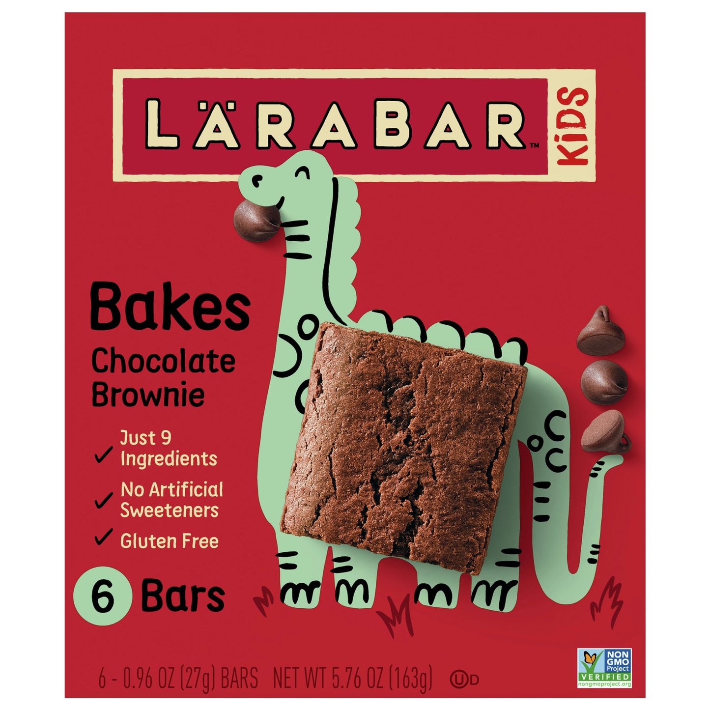 Larabar Bar Chocolate Brownie Kids 5.76 Oz (Pack of 8)