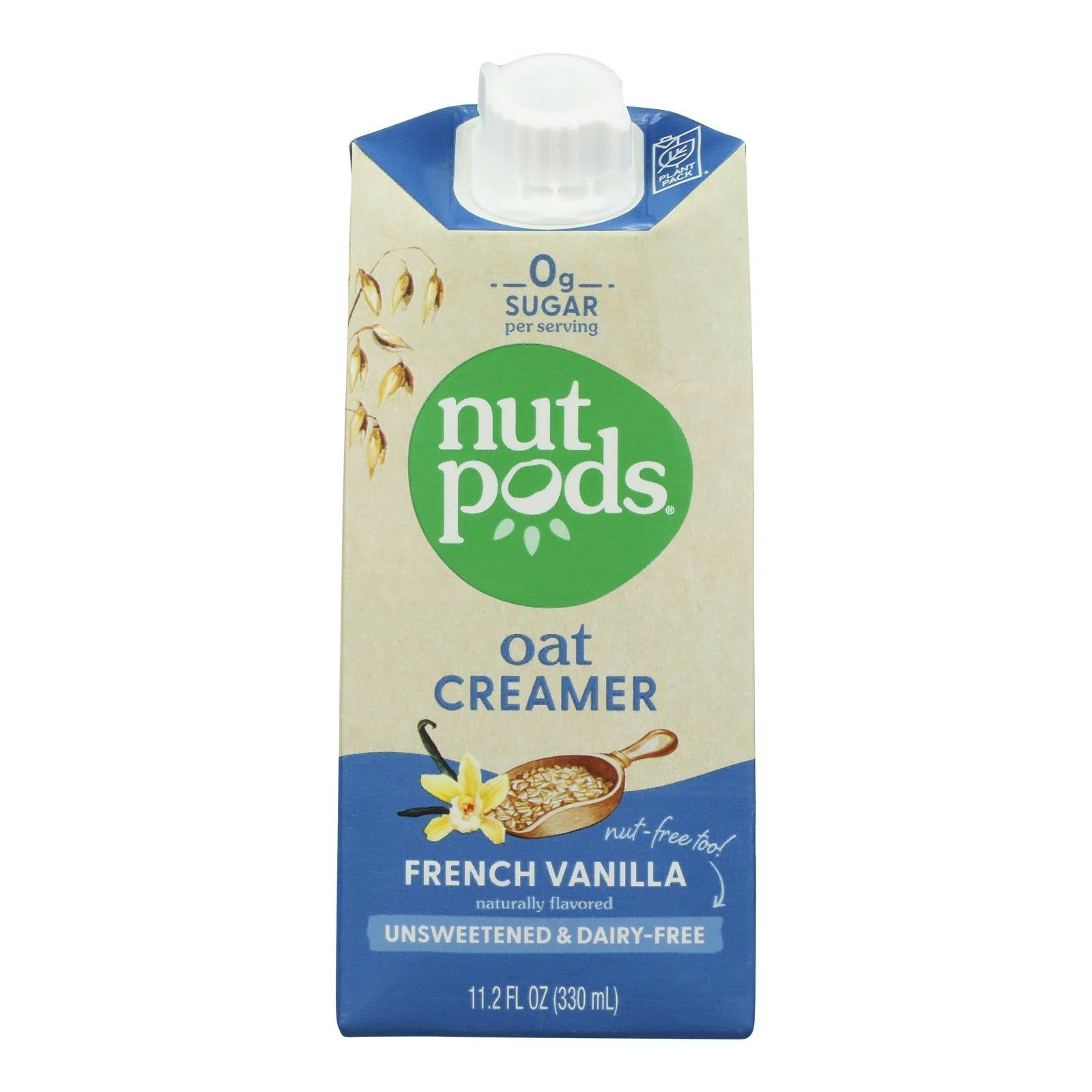 Nutpods - Creamer Oat Unsweetened Vanilla 11.2 fl. oz (Pack of 12)