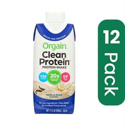 Organic Organic Protein Shakes - Vanilla Bean 11 fl oz (Pack of 12)