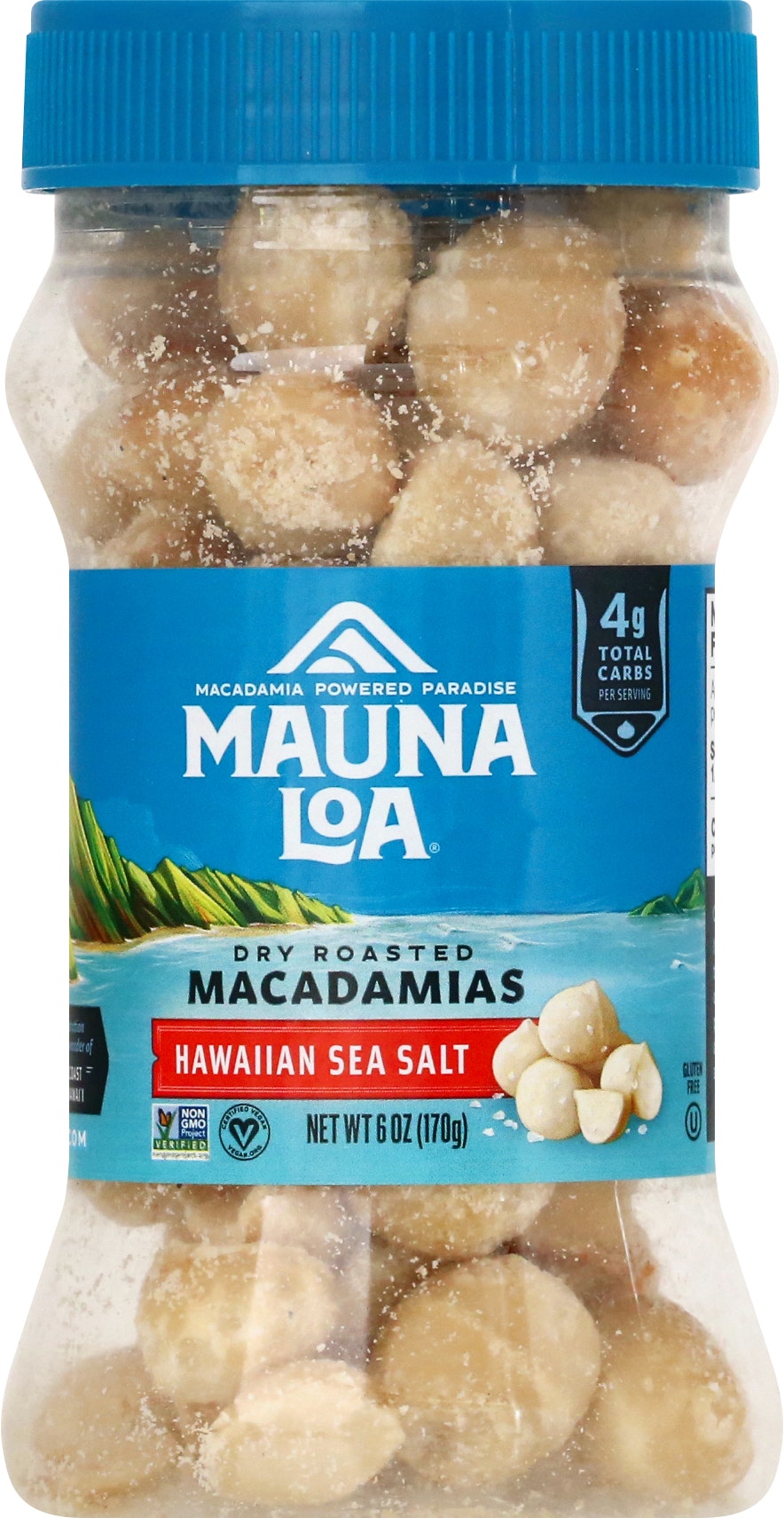 Mauna Loa Macadamias Sea Salt Hawaiian 6 Oz (Pack of 12)