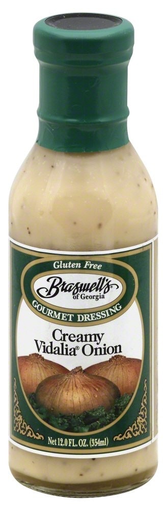 Braswell Creamy Vidalia Onion Dressing - 12 Ounce (Pack of 6)