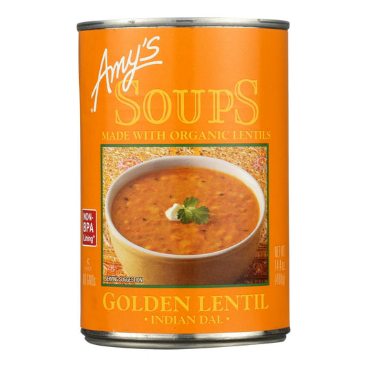 Amys Soup Lentil Golden Gluten Free 14.4 Oz (Pack Of 12)