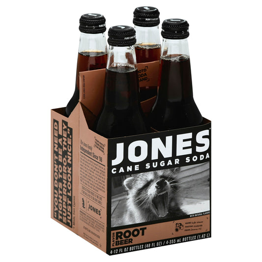 Jones Soda 4Pack Root Beer 48  Fl oz (Pack of 6)