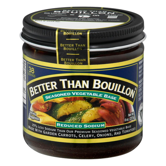 Better Than Bouillon Base Vegetable Reduced Sodium 8 Oz (Pack Of 6)