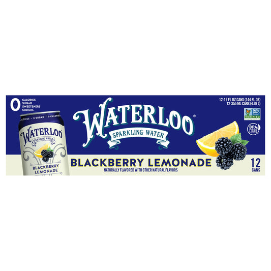 Waterloo Sparkling Water Blackberry 144 FO (Pack of 2)