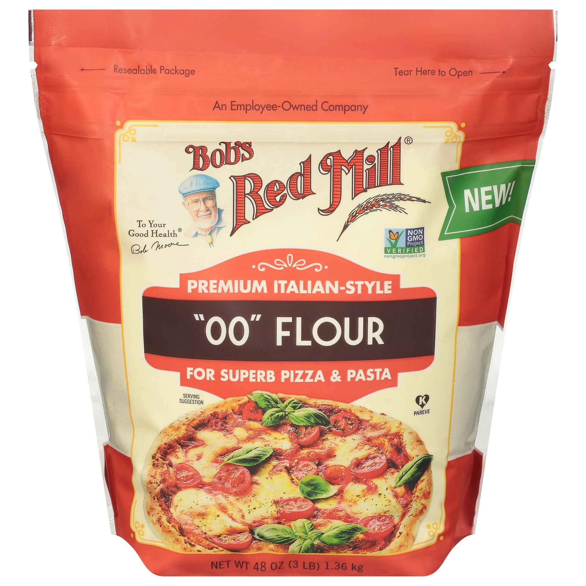 Bobs Red Mill Flour 00 48 Oz (Pack of 4)