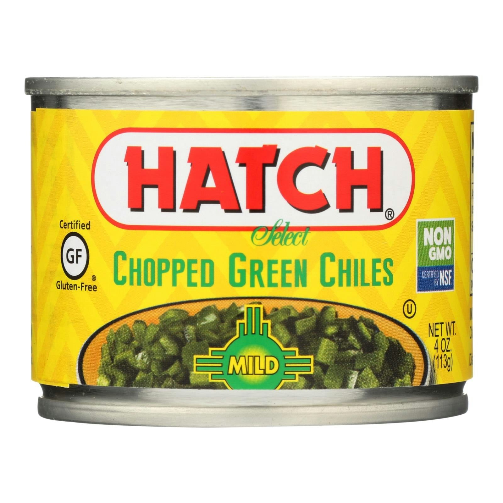 Hatch Chili Roasted Hatch Green Chile - Green Chile 4 oz (Pack of 24)