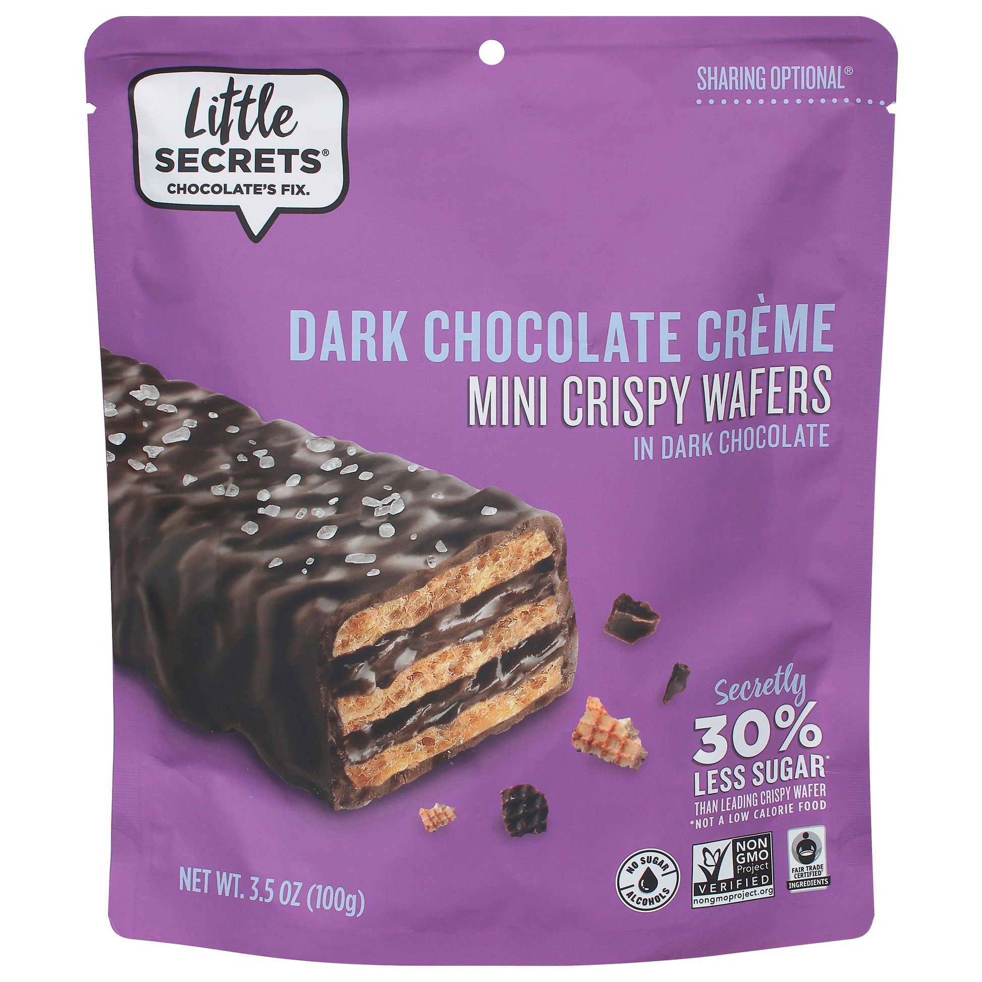 Little Secrets Llc Wafer Dark Chocolate Sea Salt 3.5 Oz Pack of 6