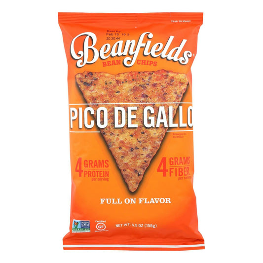 Beanfields Pico De Gallo Bean And Rice Chips Gluten Free - 5.5 oz (Pack of 6)