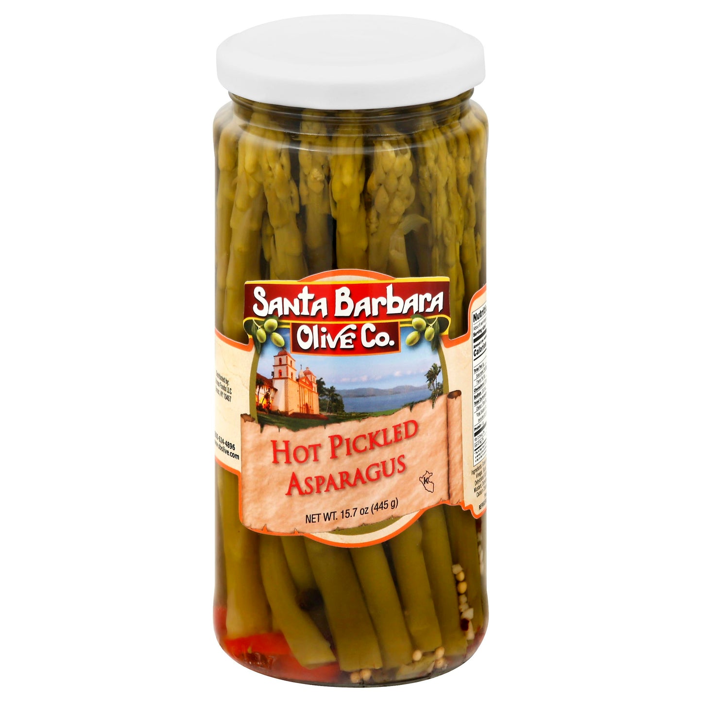 Santa Barbara Asparagus Pickled Hot 15.7 oz (Pack of 6)