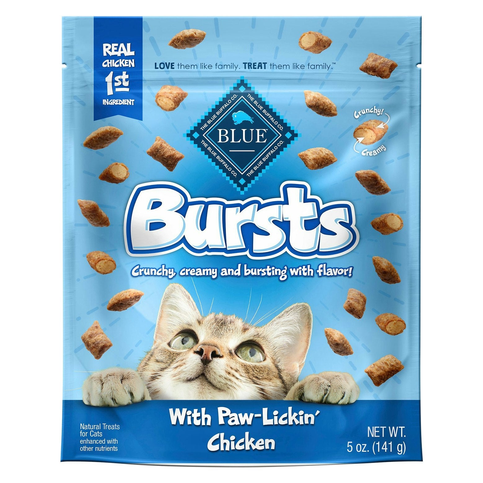 Blue Buffalo Treats Cat Burst Chicken 5 Oz Pack of 6