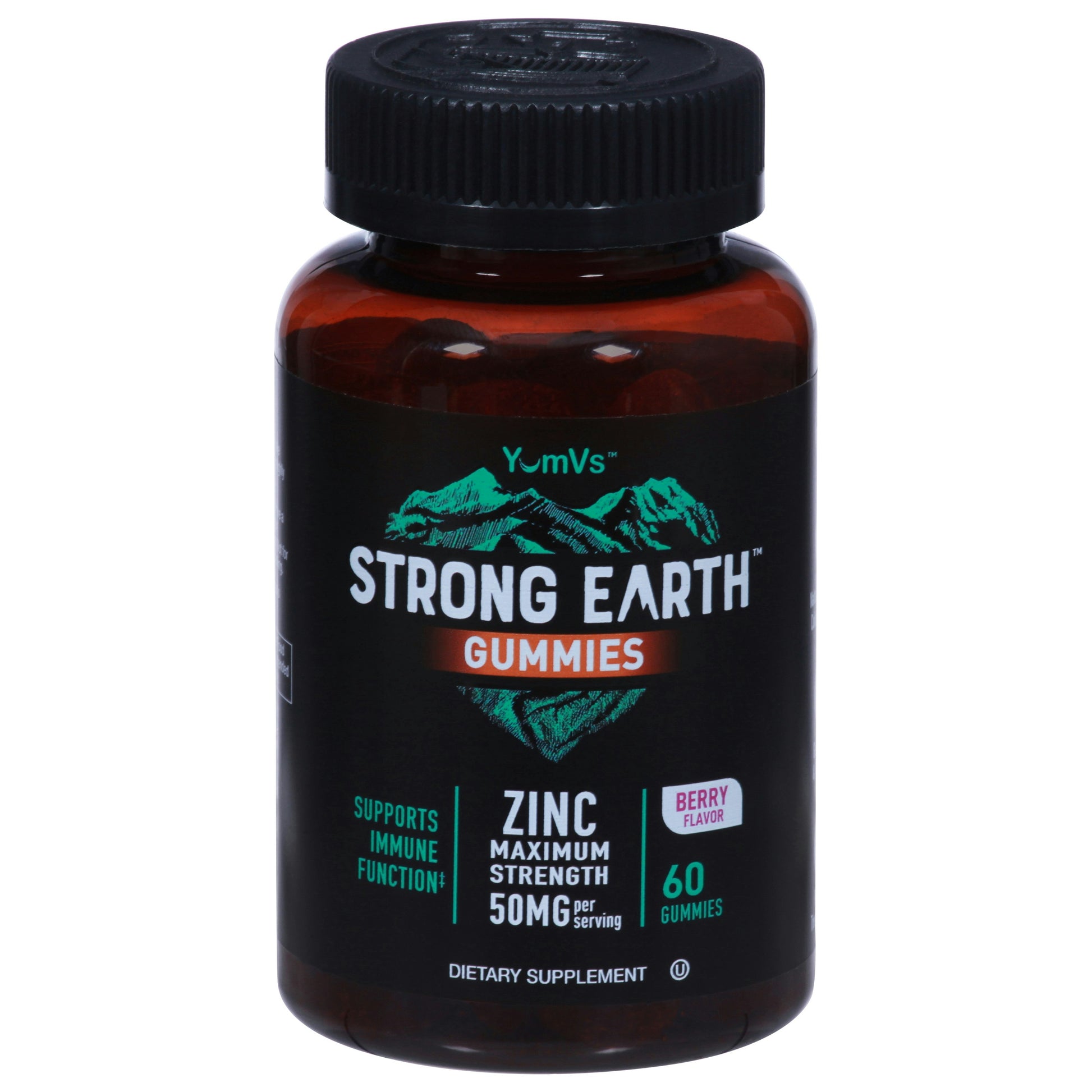 Yum Vs Strong Earth Zinc Gummy 60 Count