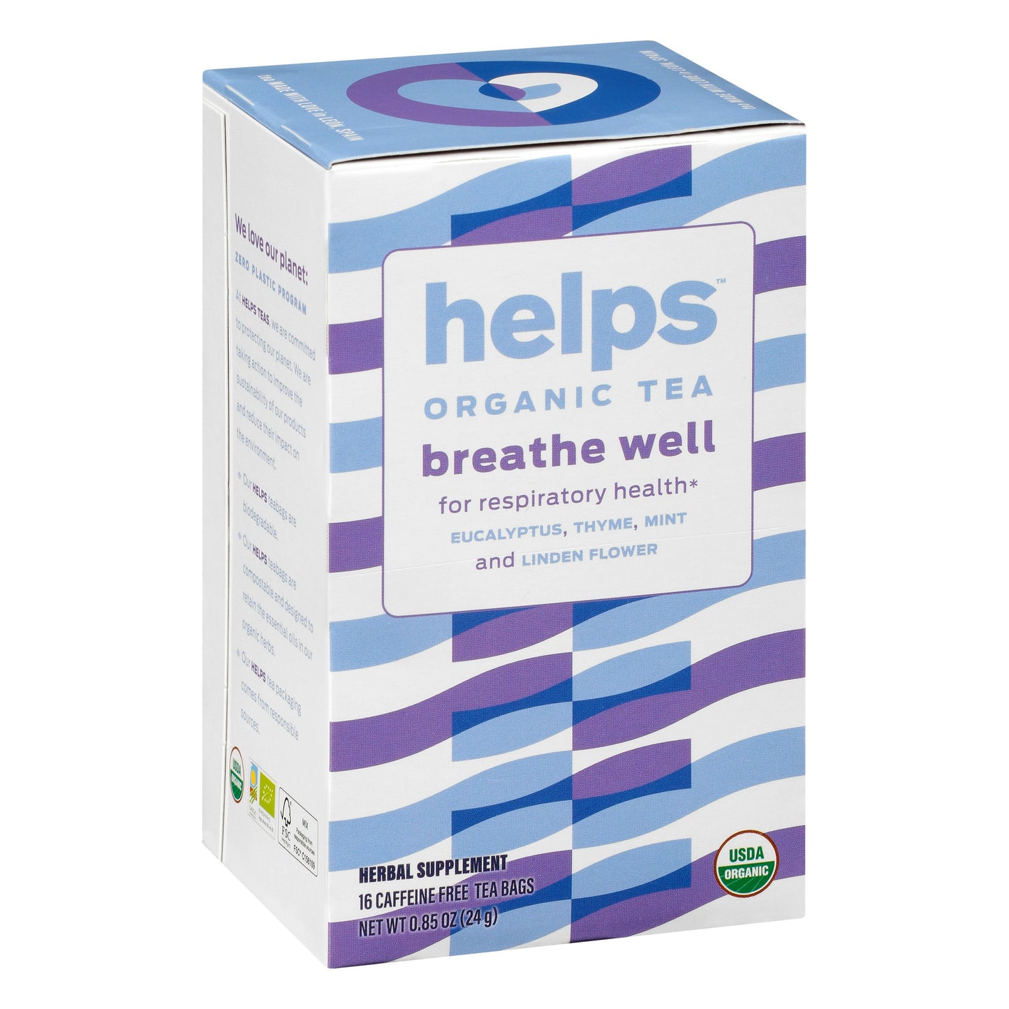 Helps Tea Breathe Well 16 Bg Pack of 6