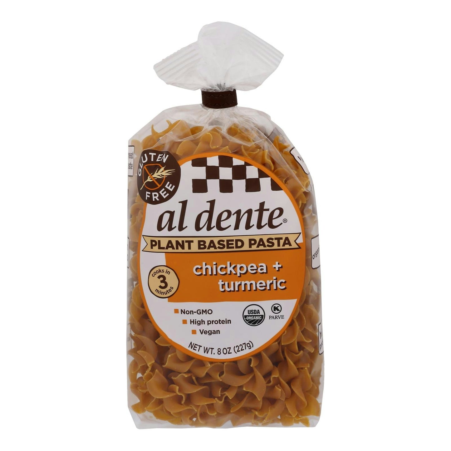 Al Dente - Pasta Chickpea Turmeric 8 oz (Pack of 6)