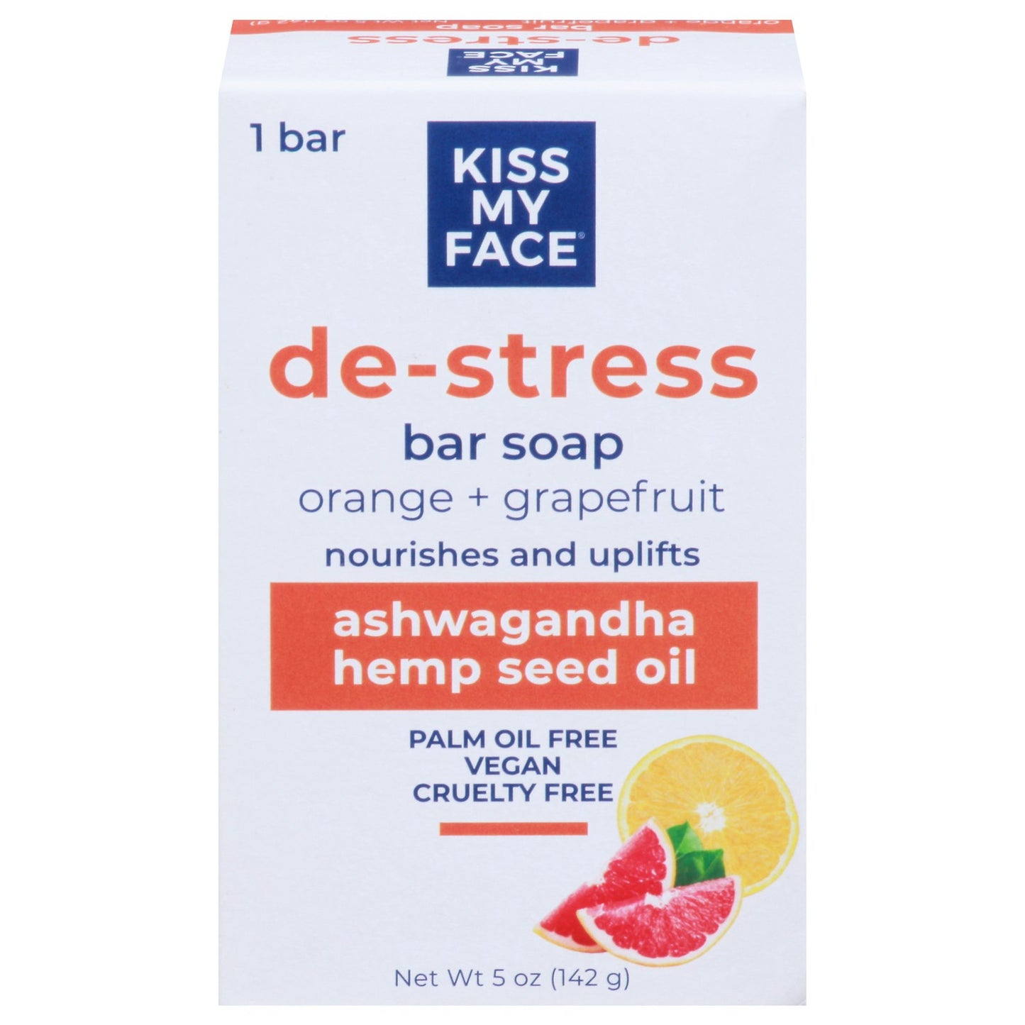 Kiss My Face - Bar Soap Distress Orange & Grapefruit - 5 oz