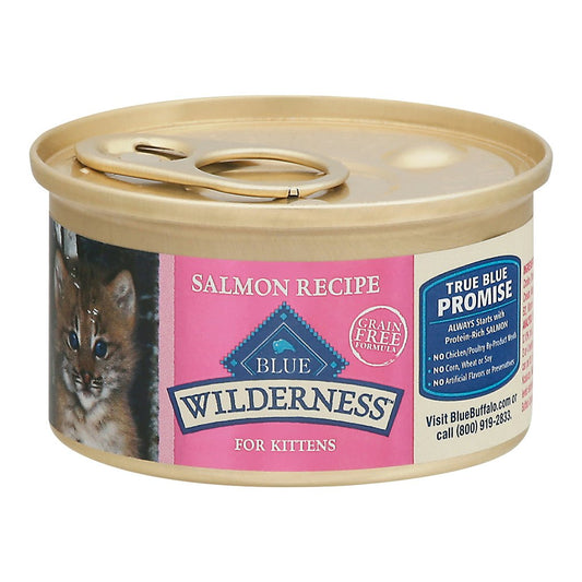 Blue Buffalo Food Kitten Salmon 3 Oz Pack of 24