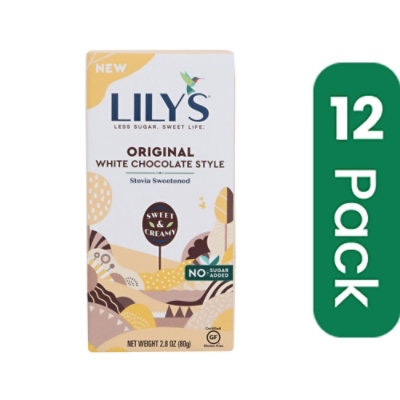 Lily's - Bar Original White Chocolate 2.8 Oz (Pack of 12)