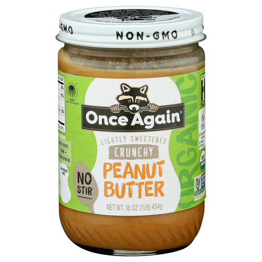 Once Again Butter Peanut Crunch Organic 16 Oz Pack of 6