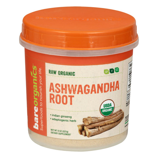 Bareorganics Ashwagandha Root Powder 8 Oz