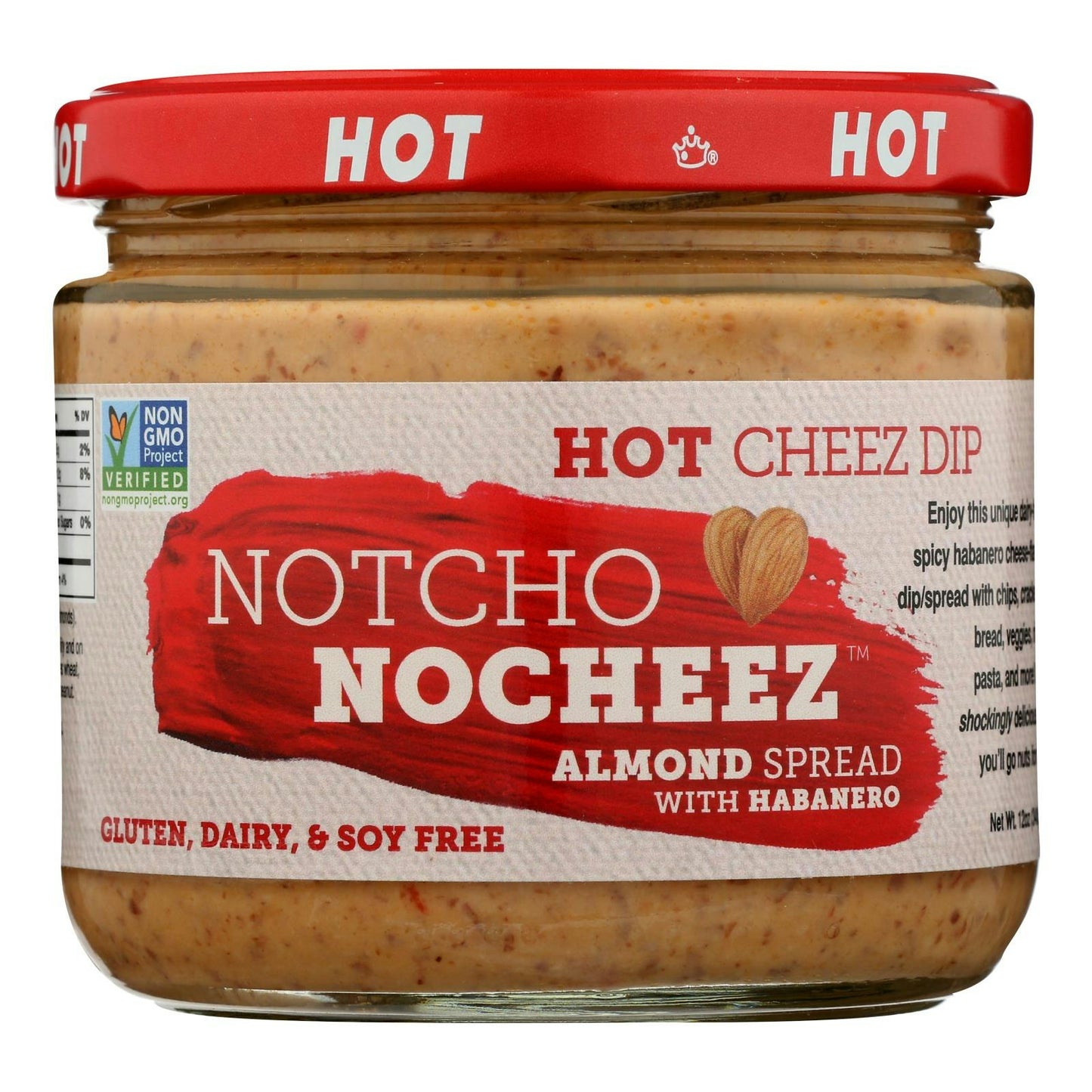 Notcho Nocheeze - Cheez Dip Nocheez Hot 12 oz (Pack of 6)