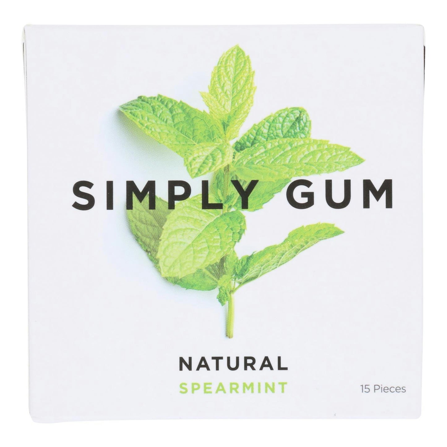 Simply Gum - Gum Spearmint - 15 Count (Pack of 12)