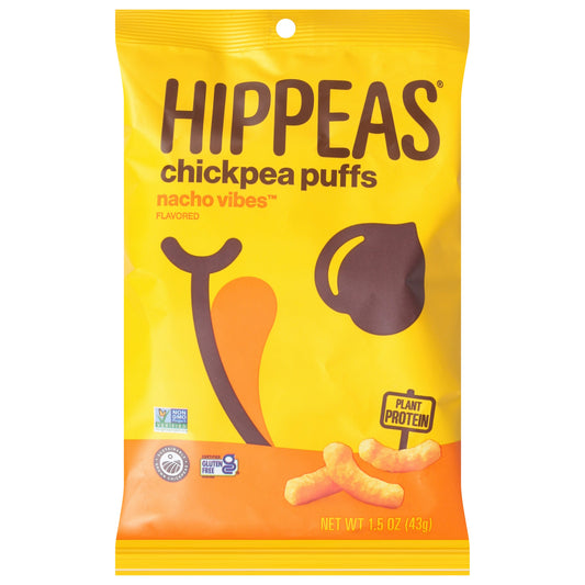 Hippeas Puffs Nacho Vibes - 1.5 OZ (Pack of 6)