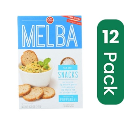 Old London Melba Snacks Sea Salt - 5.25 oz (Pack of 12)