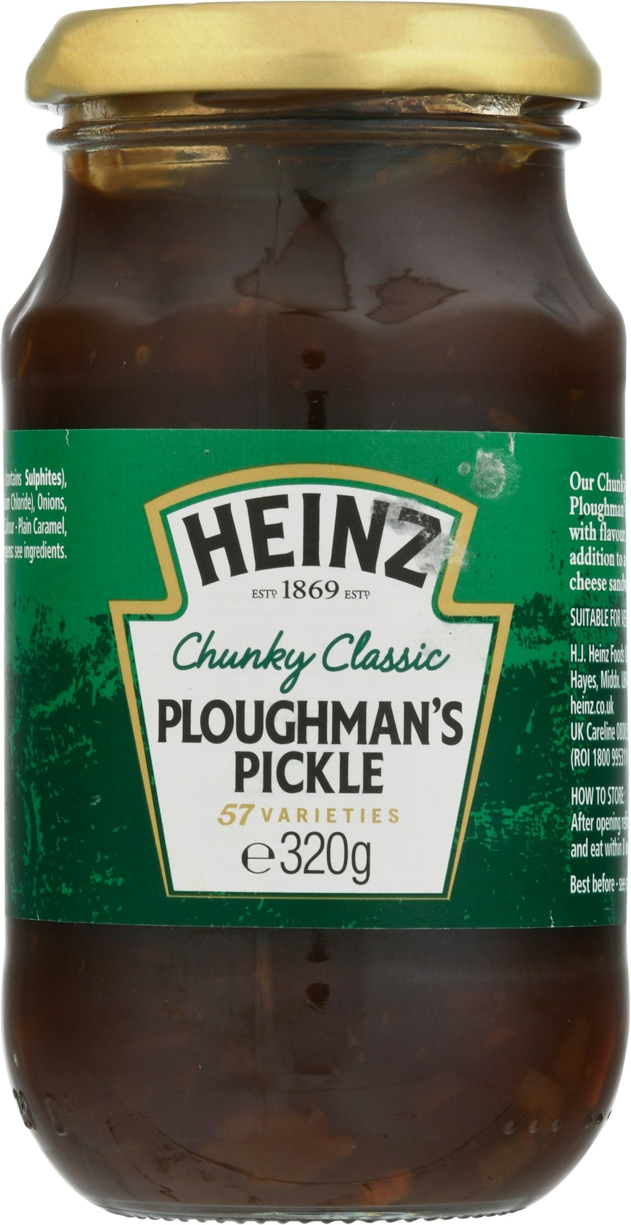 Heinz Pickles Ploughmans 11.28 Oz Pack of 8