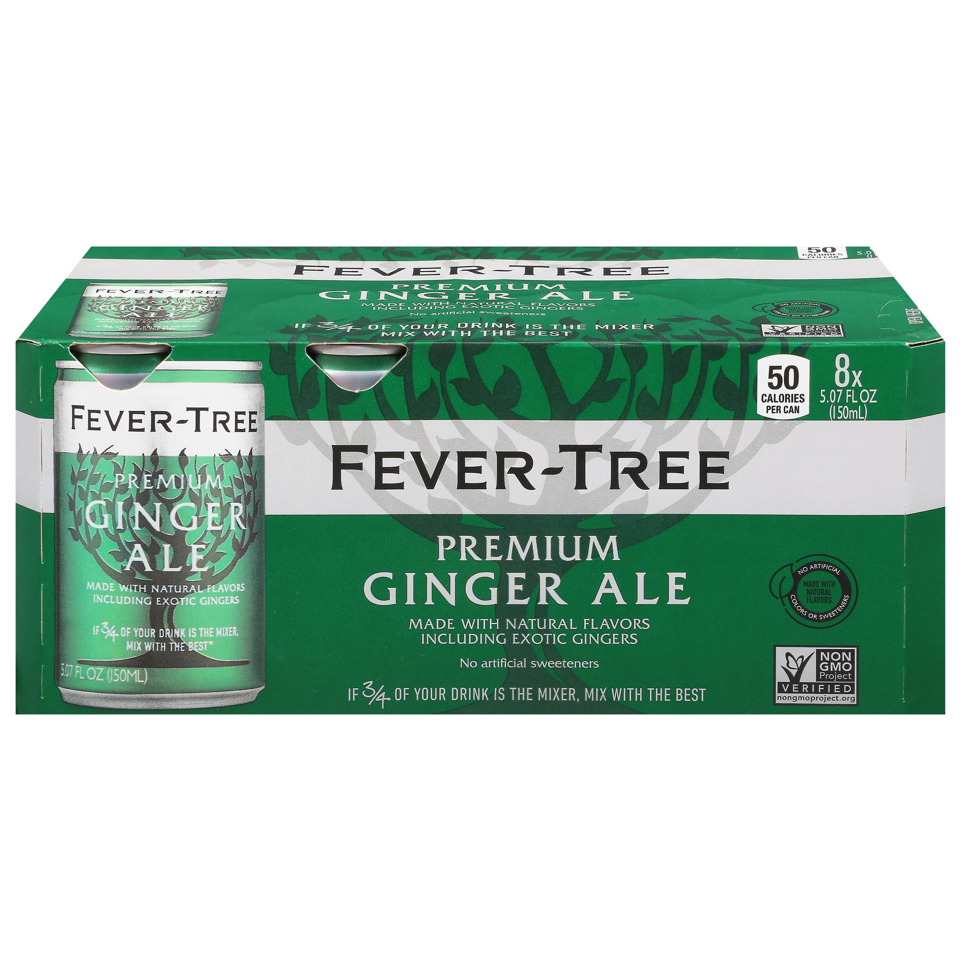 Fever Tree Soda 8Pk Ginger Ale 40.56 FO (Pack of 3)