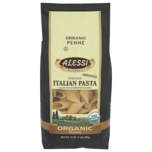 Alessi Organic Penne Pasta - 16 Ounce (Pack of 6)