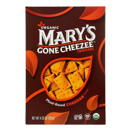 Mary's Gone Crackers - Crackers Plant Based Cheddar 4.25 oz (Pack of 6)